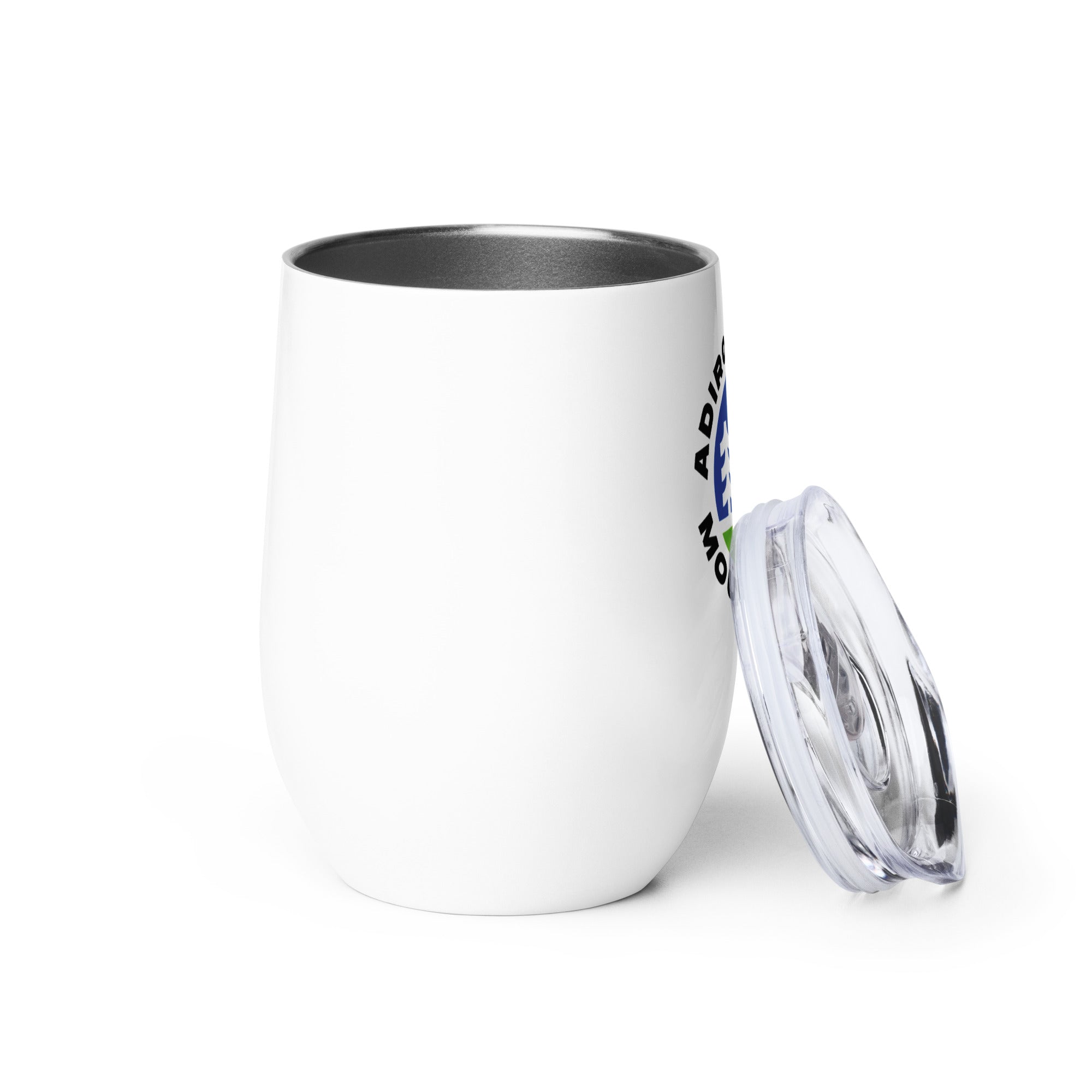 Scenic Route Insulated Wine Tumbler - 20oz Stainless Steel Stemless Wine Glass with Lid & Straw - Perfect for Outdoor Picnics, Beach Parties & Travel