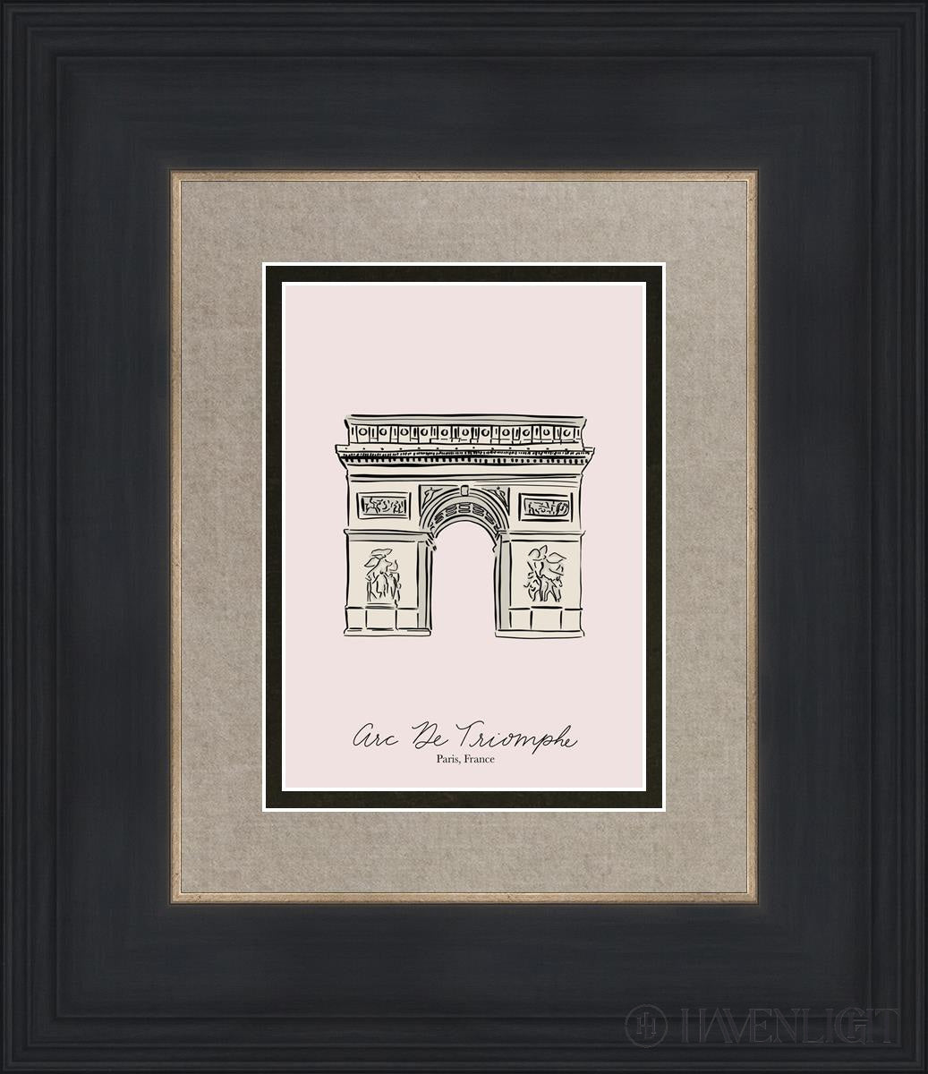 Arc De Triomphe Painting by Elise Gomez - Parisian Wall Art Decor for Living Room, Office & Gift Ideas
