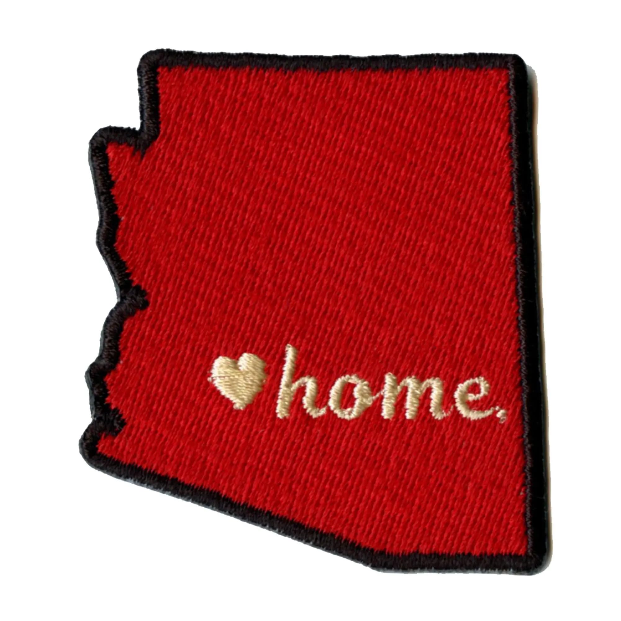 Arizona State Embroidered Iron On Patch - Custom DIY Sewing Applique for Jackets, Hats, Bags & More - Perfect for Arizona Pride & Home Decor