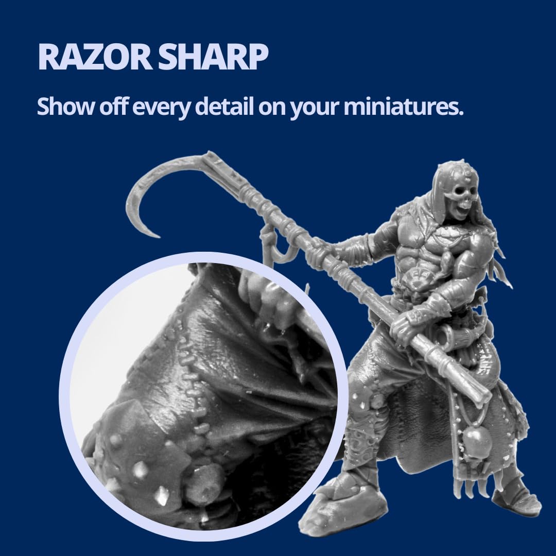 WARGAMER by FauxHammer - Premium Durable Tabletop Miniature Resin for Wargaming & Painting (1kg) | Easy Cleaning with Water or IPA | Perfect for Warhammer, D&D & Miniature Hobbyists