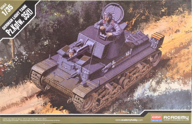 1/35 Scale Panzer 35T Military Tank Model Kit - Academy 13280 - Perfect for Collectors, Wargaming & Historical Display