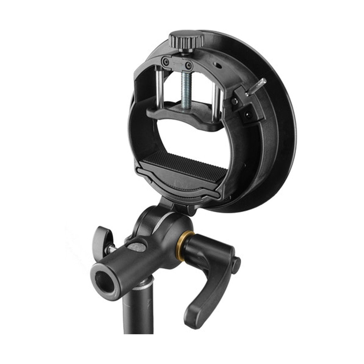 Godox S2 Speedlight Bracket with Bowens Mount - Universal Flash Holder for DSLR Cameras - Perfect for Studio Photography, Portrait Shoots & On-Location Lighting