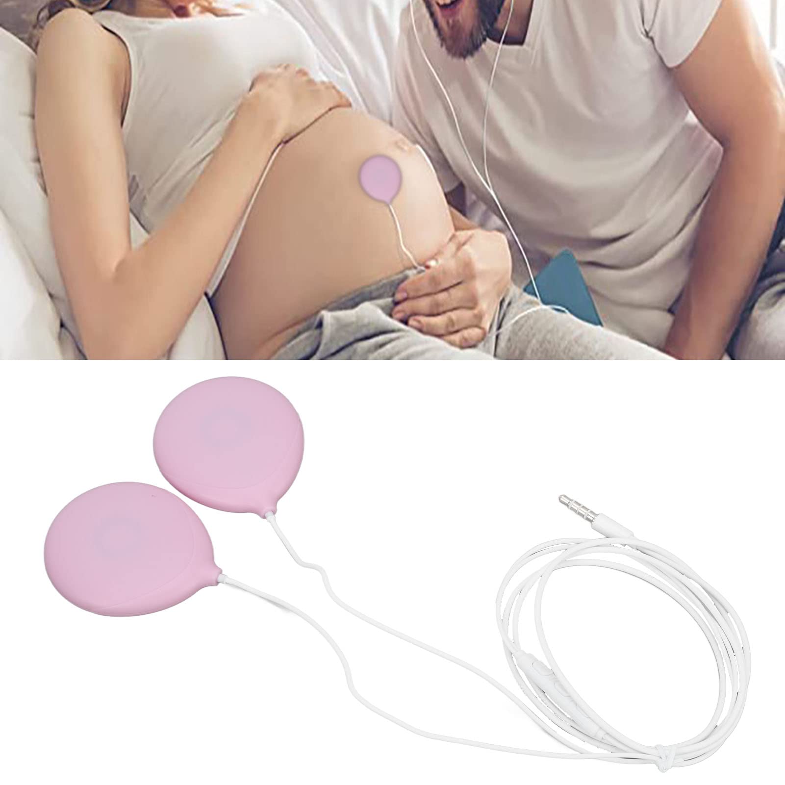 Baby Belly Headphones – Portable Prenatal Music Headphones for Pregnancy, Womb Sound Speaker for Unborn Baby – Perfect Gift for Expecting Moms (Use During Relaxation, Bonding Time & Fetal Stimulation)
