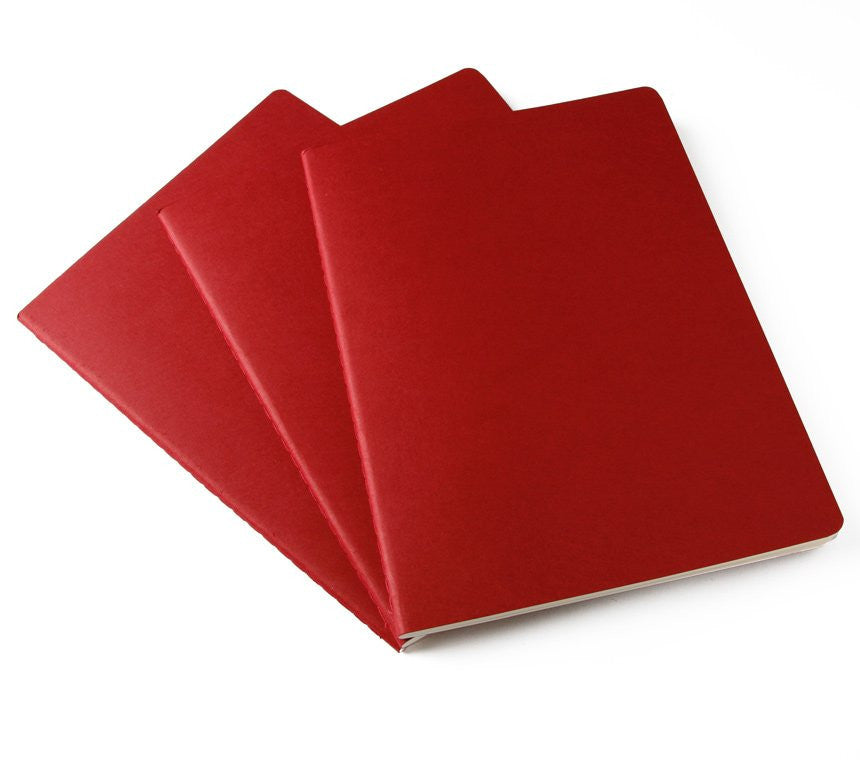 Premium Moleskine Squared Cahier Journal Set of 3 - Lined Notebooks for Writing, Sketching & Note Taking - Perfect for Students, Artists & Professionals - Durable Kraft Paper Cover