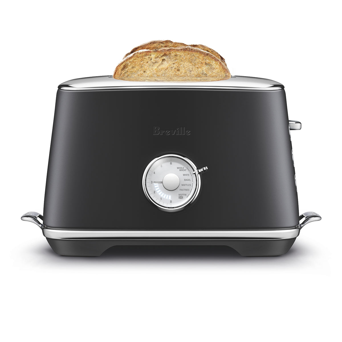 Breville The Toast Select Luxe 2-Slice Toaster - Black Truffle | Premium Stainless Steel, Custom Browning Control | Perfect for Breakfast, Brunch & Home Kitchen