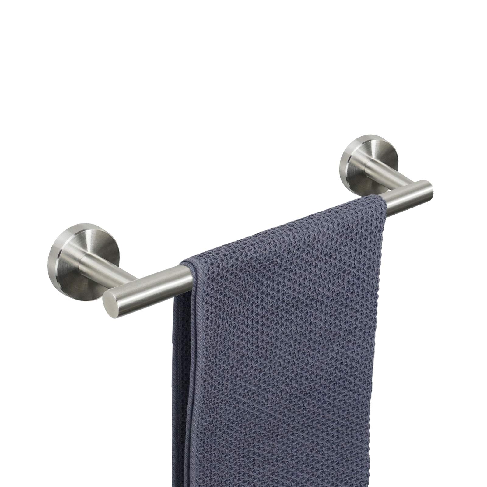 Premium Stainless Steel Bath Towel Bar - 12 Inch Brushed Nickel Wall Mounted Towel Rack for Bathroom, Shower & Spa - Heavy Duty Rustproof Bath Accessories (1 Pack) - Perfect for Modern Homes, Hotels & Luxury Resorts