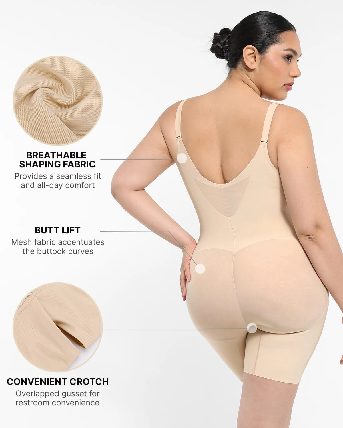 AirSlim® Full Coverage Seamless Shaping Bodysuit for Women - Tummy Control Shapewear for Slimming & Smoothing - Perfect Under Dresses & Formal Wear