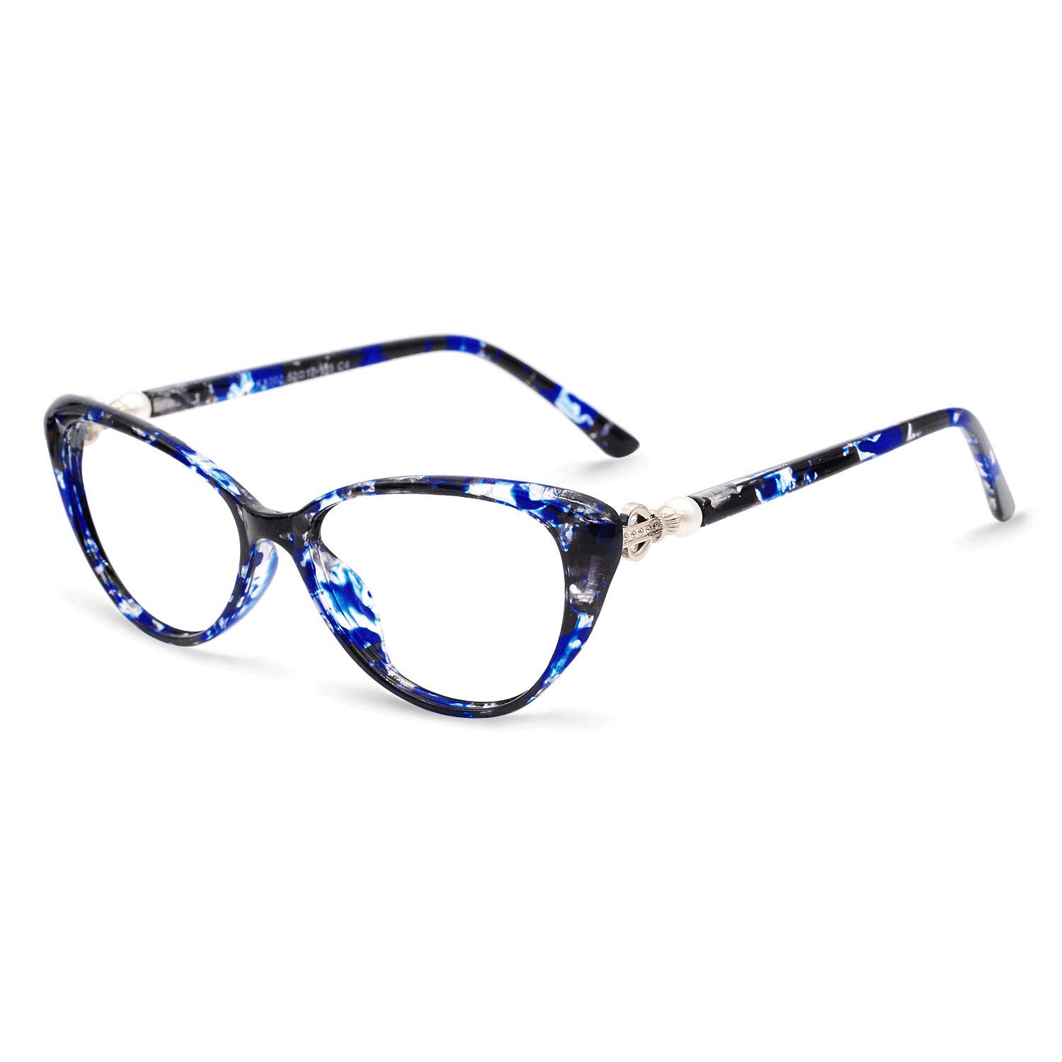 OCCI CHIARI Blue Light Blocking Reading Glasses for Women - Large Frame with UV400 Protection (1.0 to 4.0 Magnification) - Perfect for Computer Use, Reading & Screen Time