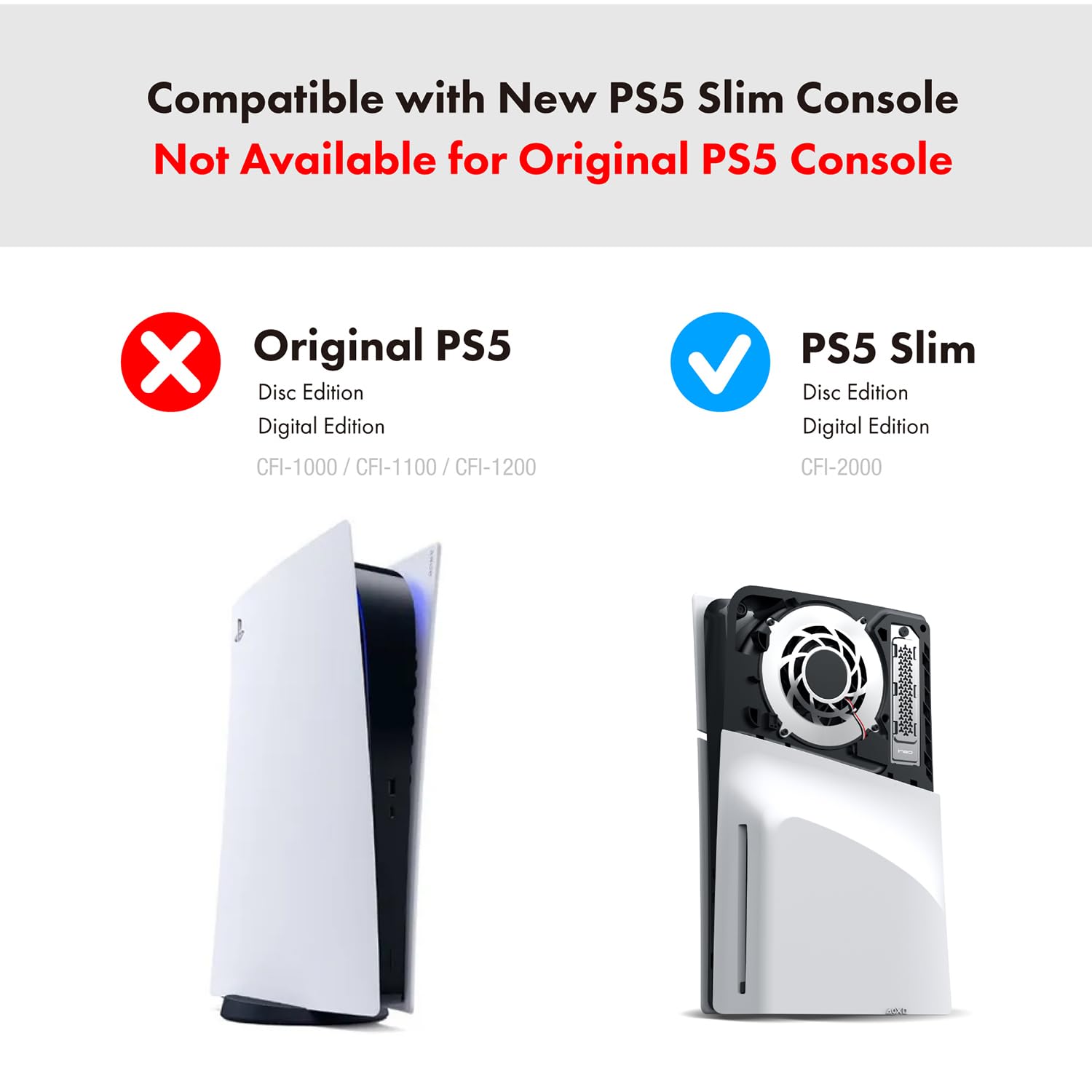 ineo PS5 M.2 SSD Heat Dissipation Cover - Silver | Compatible with PS5 Slim & PS5 Pro | Cooling Solution for Extended Gaming Sessions