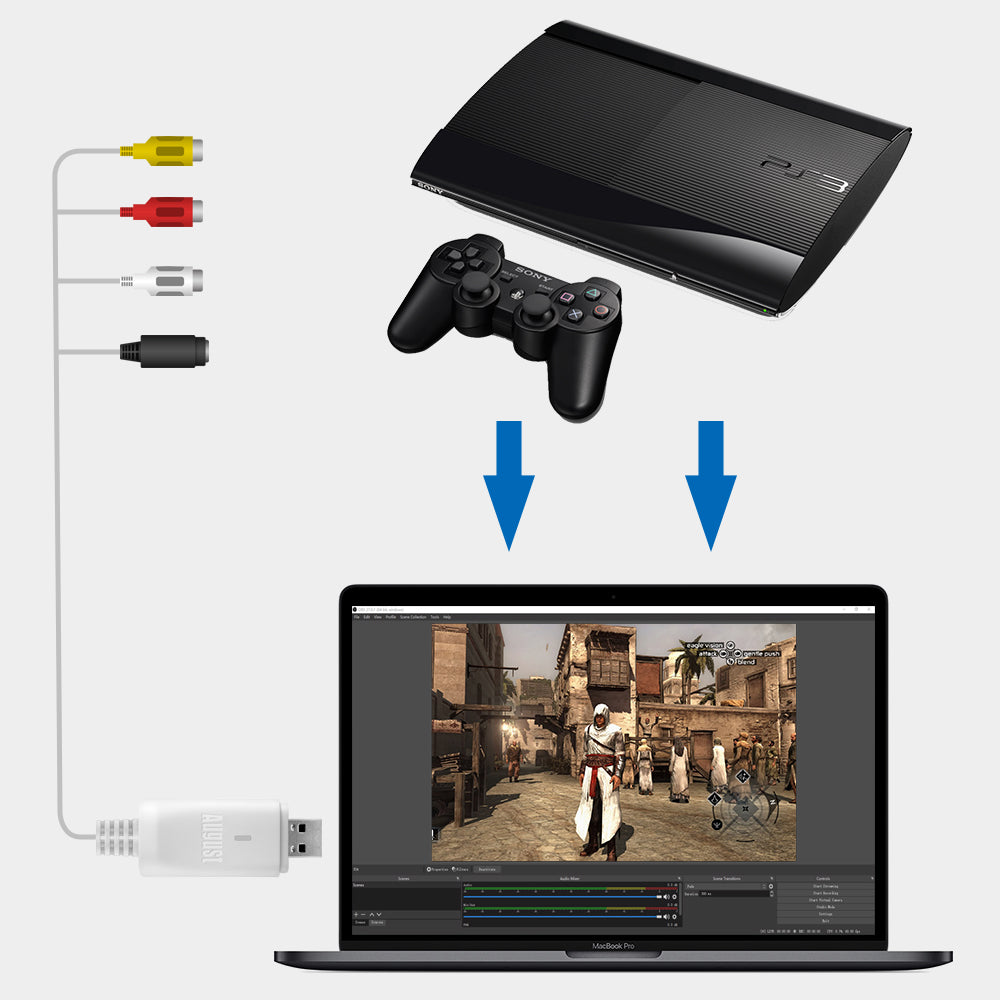 VHS to DVD Digital Video Converter - VGB300 USB 2.0 Capture Device for Windows & Mac | Convert Old Tapes to Digital Files | Perfect for Home Movies, Family Archives & Video Preservation [Refurbished]