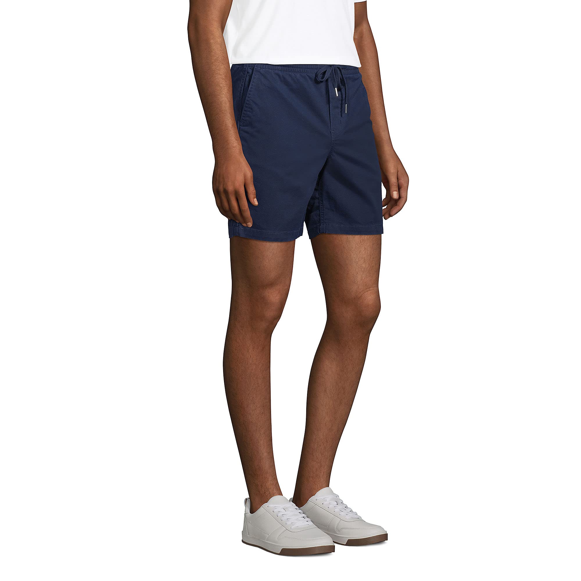 **Lands' End Men's Comfort First Knockabout Deck 7-Inch Shorts - Radiant Navy, Regular Fit, XX-Large - Casual Wear, Beach, Lounge & Outdoor Activities**