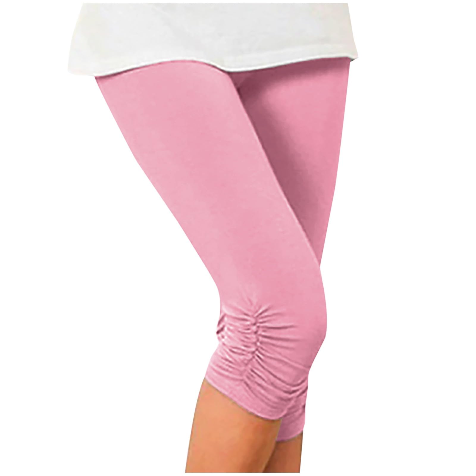 LCMTWX High Waisted Jeggings for Women - Stretchy Calf Elastic Cropped Leggings, Bodybuilding Workout Pants (Black) | Perfect for Yoga, Gym & Casual Wear