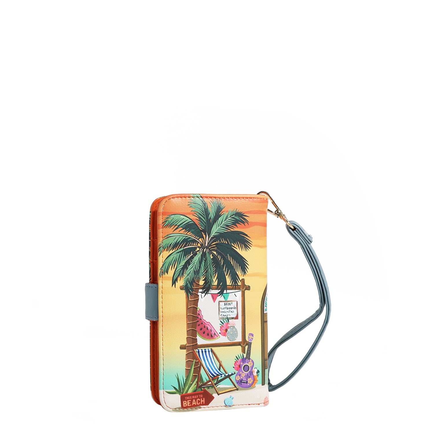 NL Signature Phone Case with Wallet Wristlet - Slim Protective Cover with Card Holder & Wrist Strap for iPhone & Samsung - Perfect for Travel, Shopping & Everyday Use