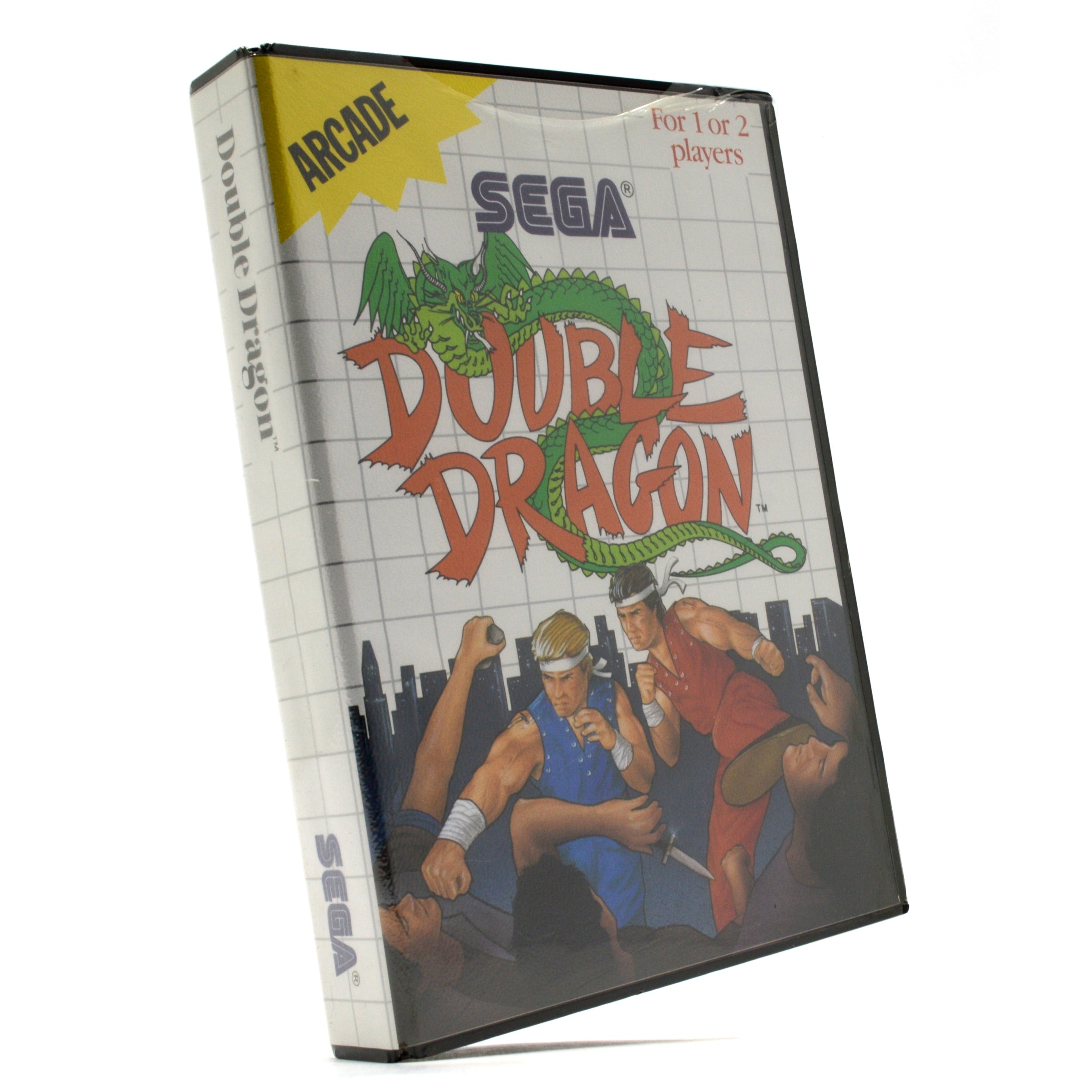Vintage SEGA Master System Double Dragon SMS Video Game - Factory Sealed 1988 Edition - Perfect for Retro Gaming Collectors & Classic Arcade Enthusiasts