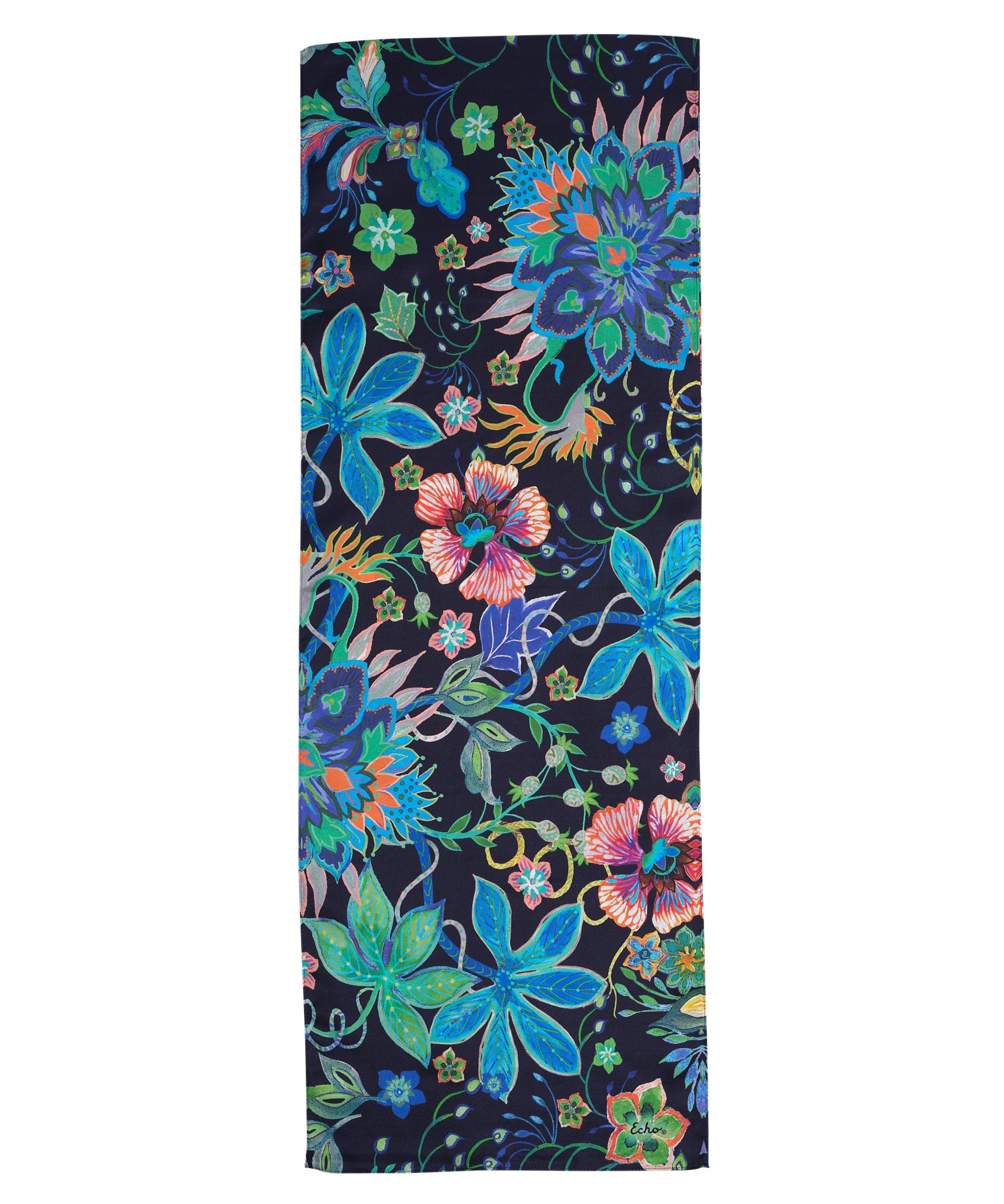 Elegant Floral Silk Scarf - Luxury Oblong Shawl for Women | Perfect for Weddings, Parties & Special Occasions