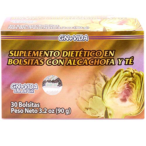 Organic Artichoke Heart Tea - 60 Tea Bags (2 Boxes of 30) | Green, Red & White Tea Blend | Te Corazon de Alcachofa | Herbal Detox & Liver Support | Perfect for Morning Energy & Evening Relaxation
