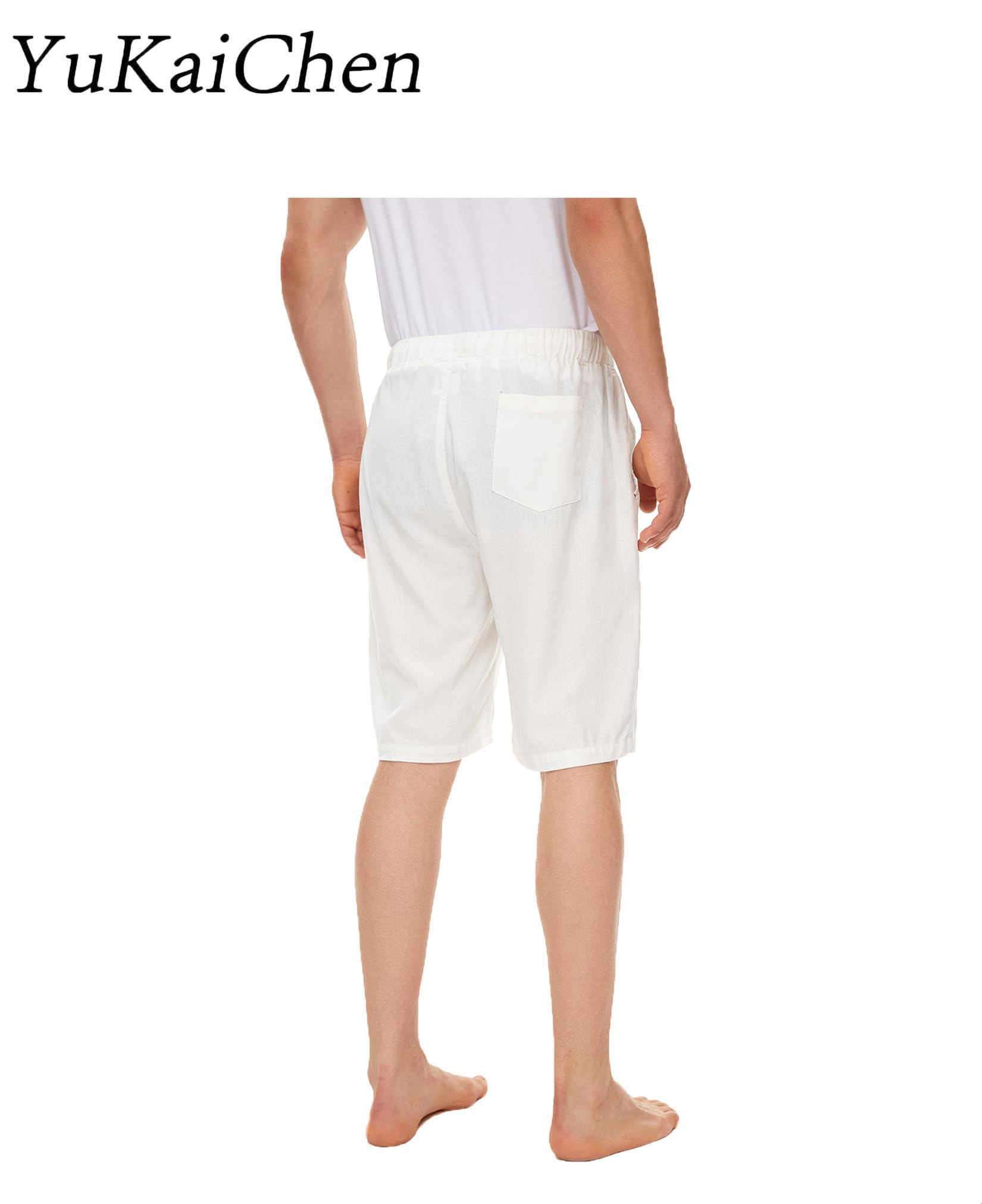 YuKaiChen Men's Casual Shorts with Drawstring - Lightweight Breathable Summer Shorts for Outdoor Activities, Beach, Gym & Lounge Wear