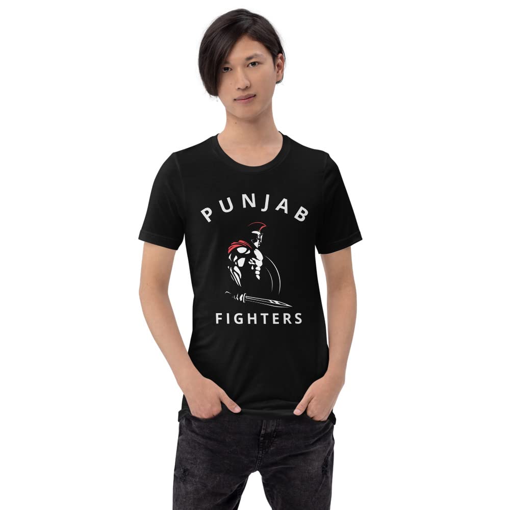 Punjab Fighters T-Shirt - Unisex Cotton Tee for Punjabi Culture & Pride - Perfect for Festivals, Parties & Cultural Events