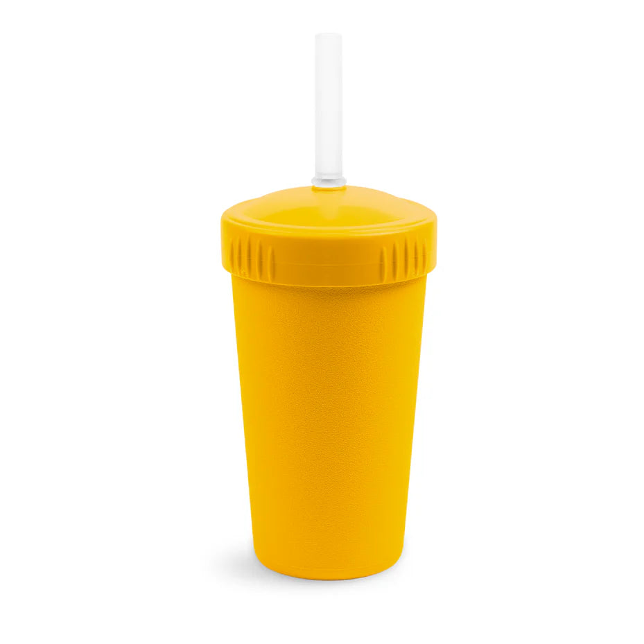 RePlay Straw Cup with No Pull Out Silicone Straw - Leak Proof Sippy Cup for Toddlers - BPA Free Kids Drinking Cup for Home, Travel & Daycare