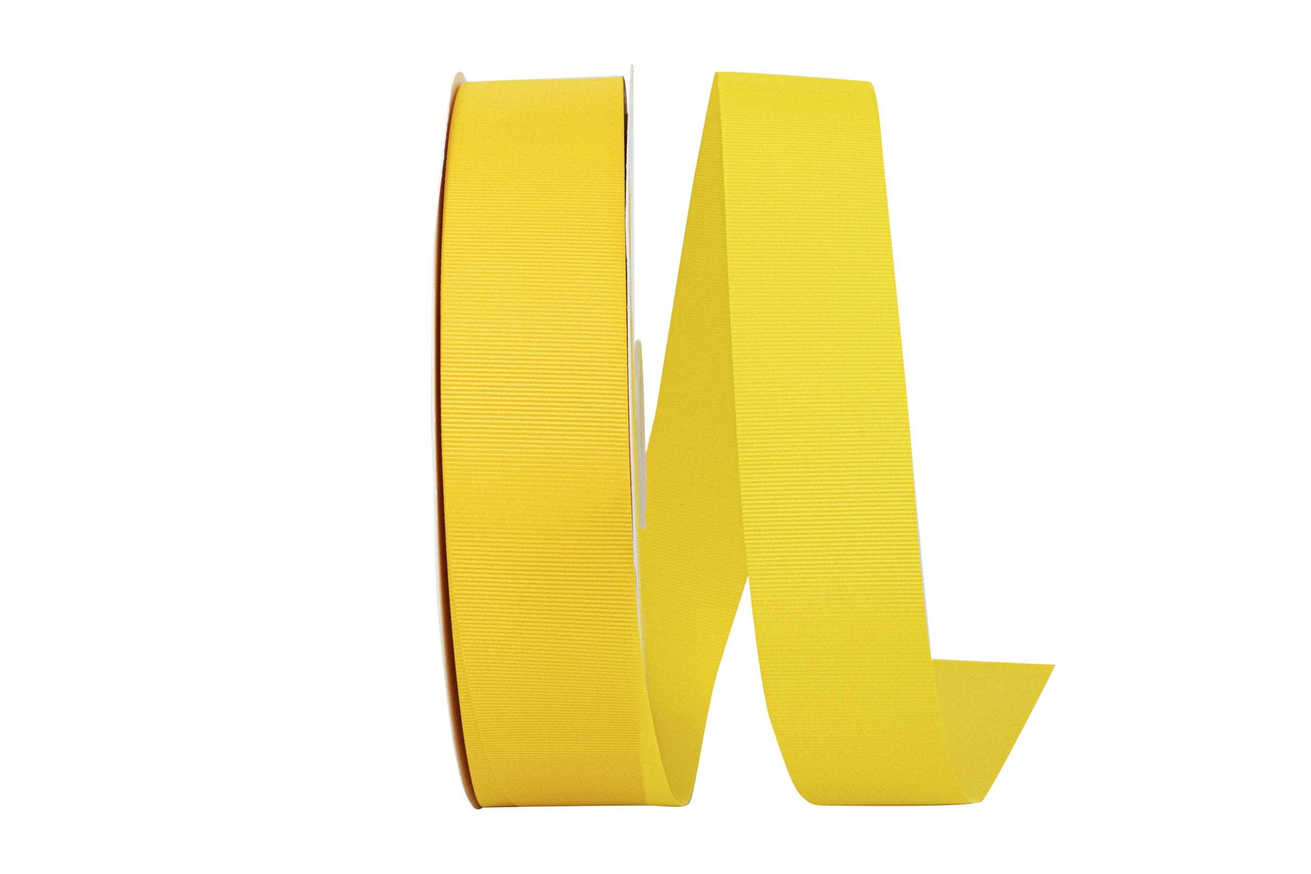 Reliant 1.5 Inch Grosgrain Ribbon - 100 Yards Yellow Allure Ribbon for Gift Wrapping, Crafts & DIY Projects