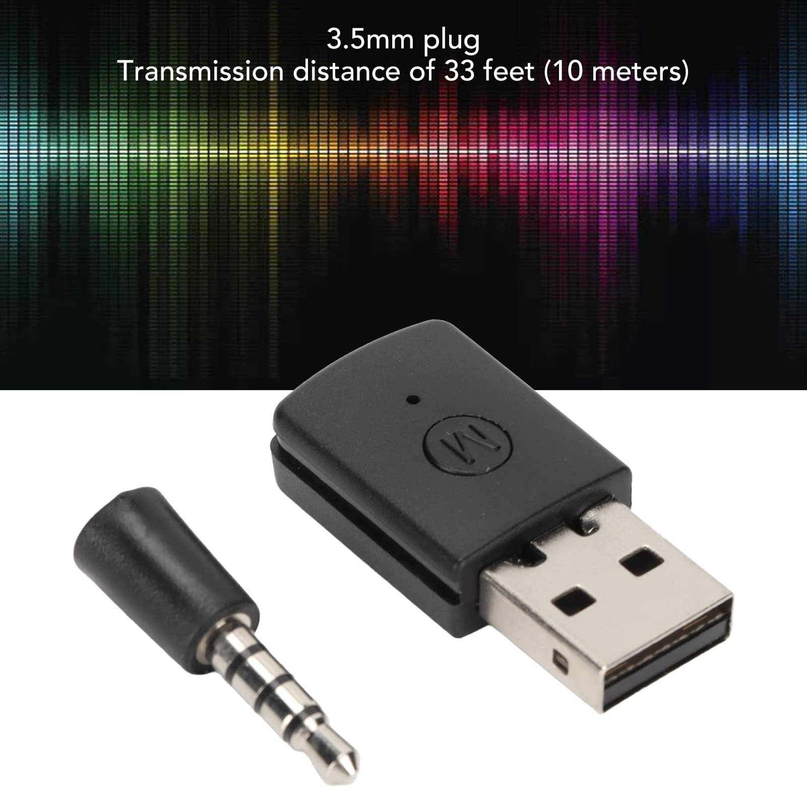 Wireless Bluetooth 5.0 Adapter for PS5 - USB Bluetooth Transmitter & Receiver Dongle for Gaming Headsets & Controllers - Compatible with PlayStation 5 for Lag-Free Audio & Wireless Gaming Experience
