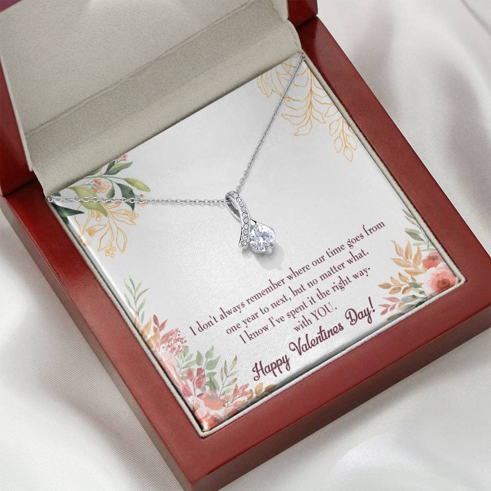 Elegant Mahogany Luxury Box with Stone Necklace & Message Card - Perfect Romantic Gift for Girlfriend, Anniversary or Valentine's Day - Express Your Love with Timeless Keepsake Jewelry for Special Moments