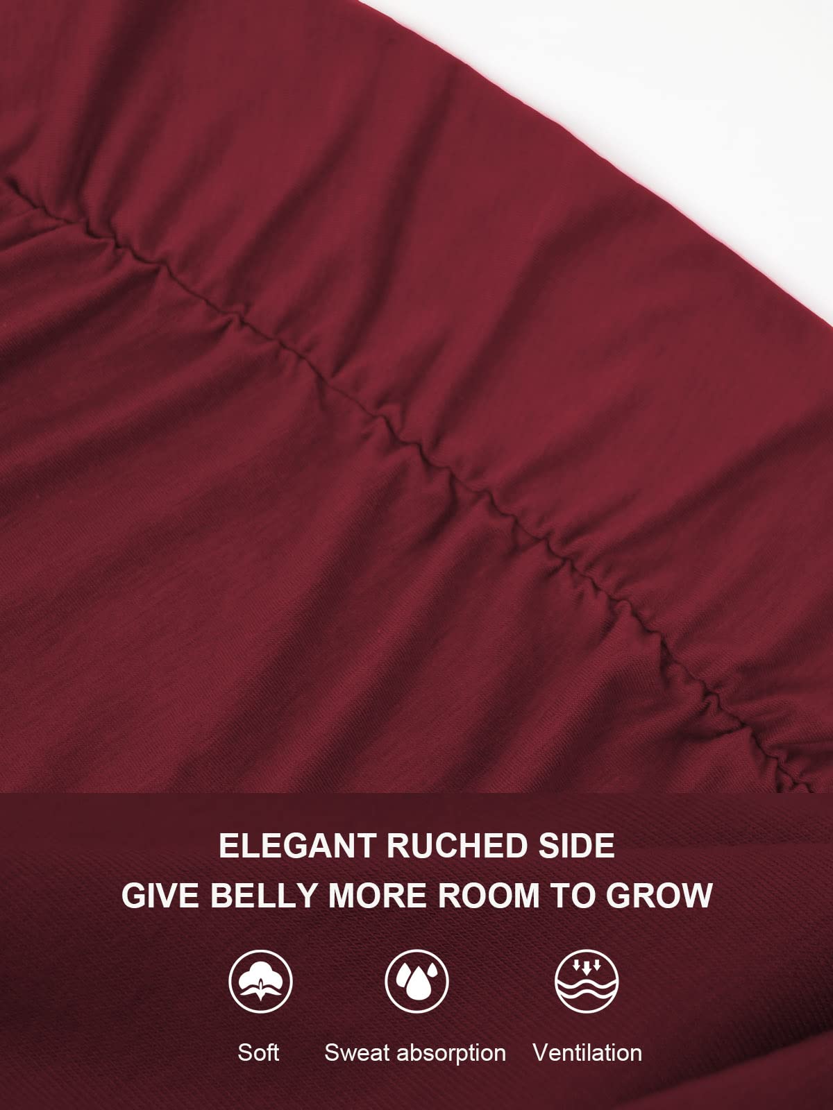 Glampunch Women's Maternity Shirts - Short & Long Sleeve Tie Front Wrap Tops for Pregnancy | Comfortable Nursing & Everyday Wear for Expecting Moms