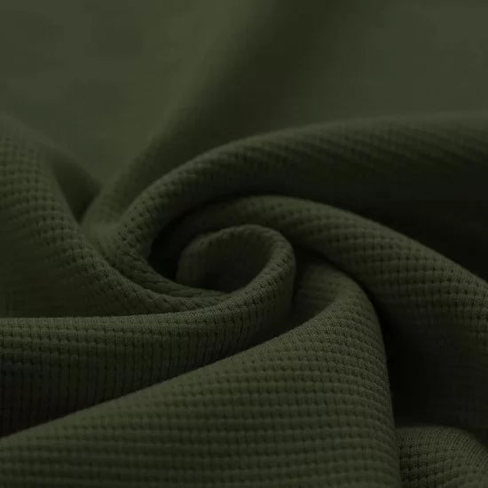 Premium Cotton Waffle Knit Blanket - Soft & Breathable Army Green Throw - Perfect for Cozy Nights, Sofa Lounging & Home Decor