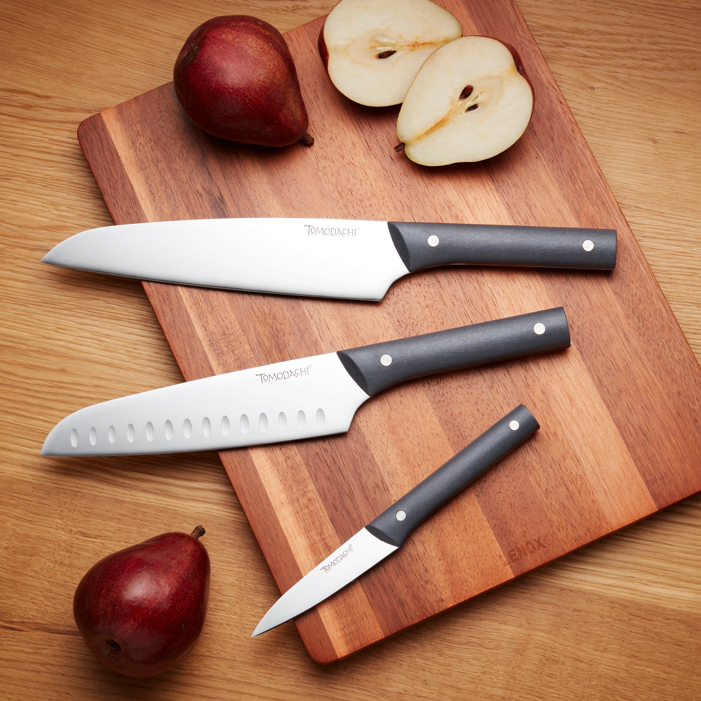 Premium 15-Piece Harvest Slate Cutlery Block Set - Knife Set with Wooden Storage Block for Kitchen, Perfect for Home Chefs & Cooking Enthusiasts | Ideal for Meal Prep, Dinner Parties & Everyday Cooking