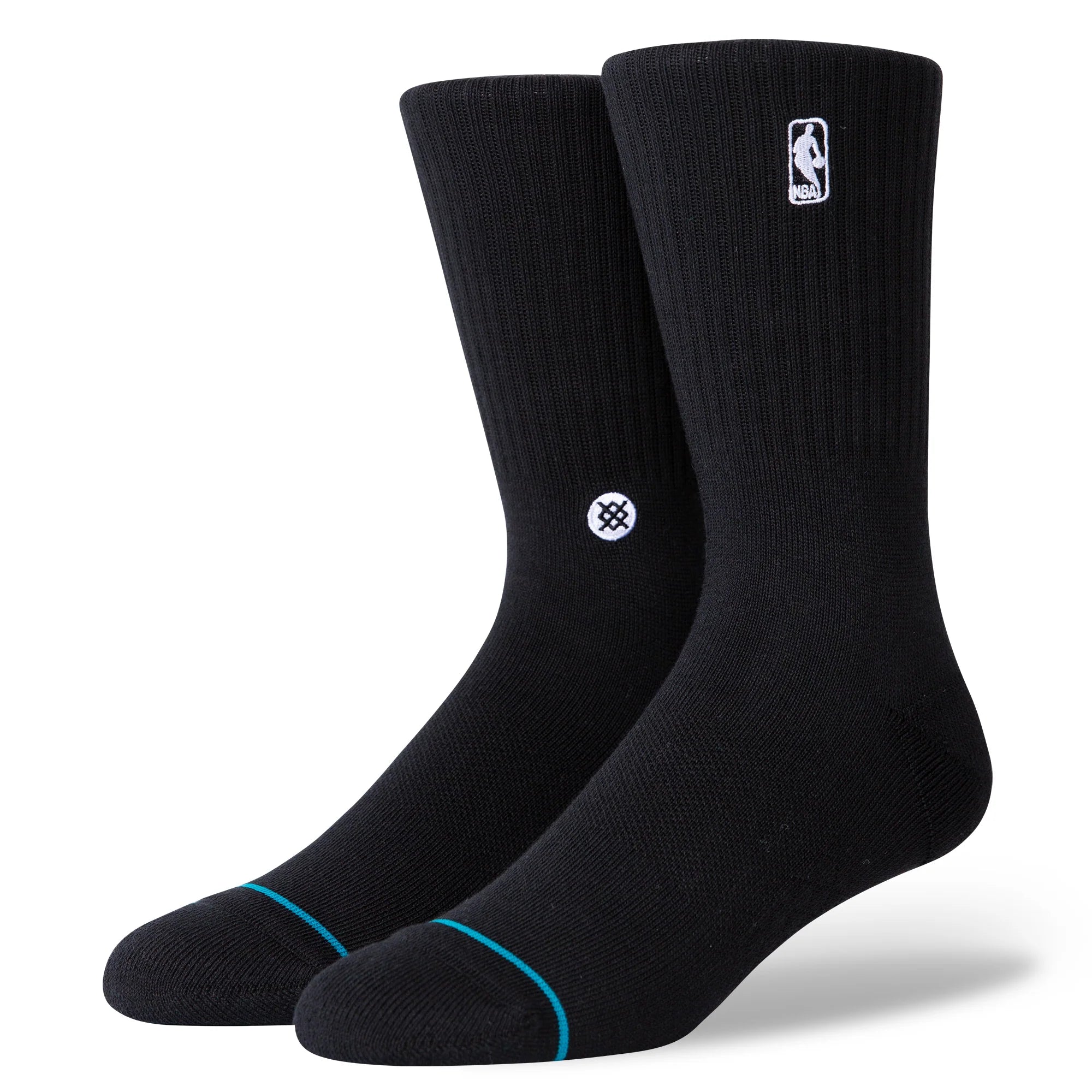 Stance NBA Logo Socks for Men - Black | Comfortable Basketball & Casual Wear Socks for Sports & Everyday Use