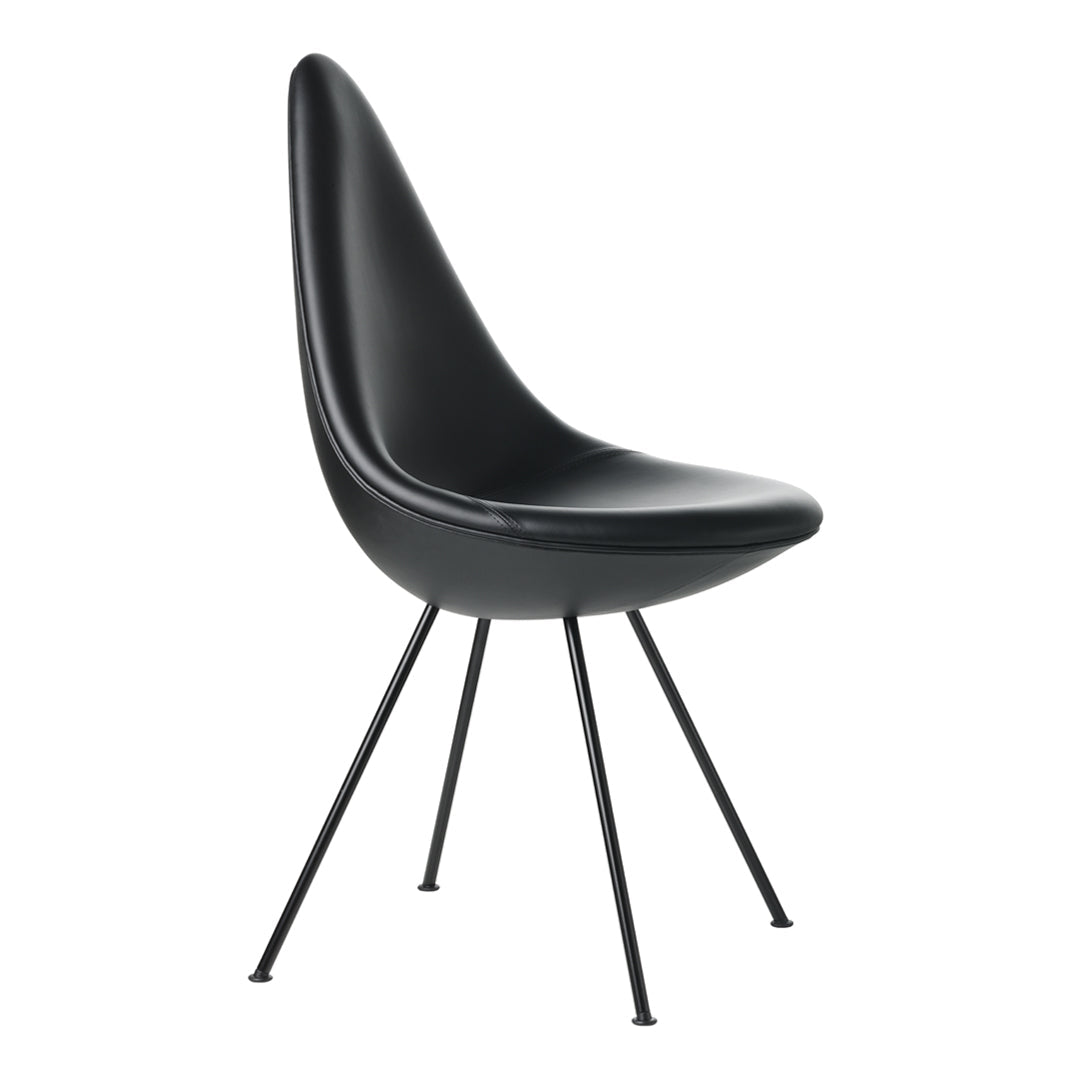 Premium Leather Upholstered Drop Side Chair - Modern Accent Chair for Living Room, Dining Room & Office - Comfortable Seating for Home & Workspace