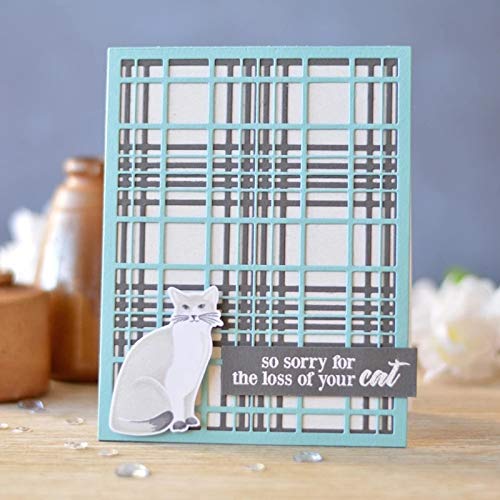 Premium Metal Cutting Dies for Scrapbooking - Layered Plaid Panel Craft Knife Molds & Punch Stencils | Perfect for DIY Cards, Albums, and Paper Crafts