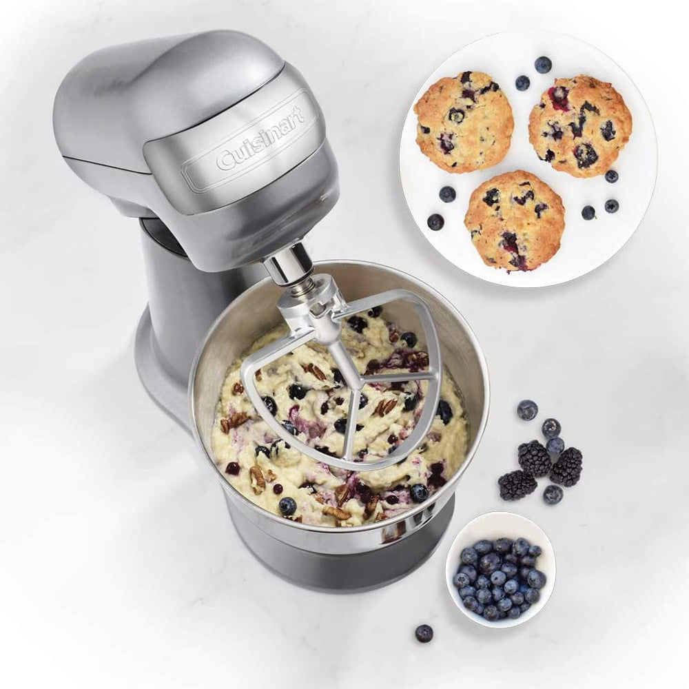 Refurbished Cuisinart SM-48C Precision Master Petite 4.5 Qt Stand Mixer with Warranty - Perfect for Baking Cakes, Cookies & Bread at Home