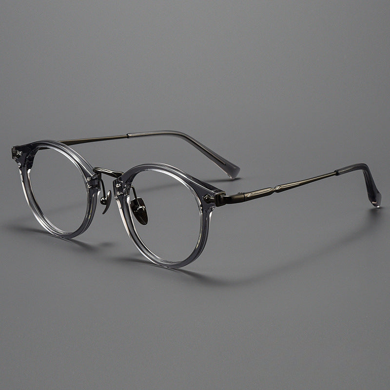 Vintage Titanium Oval Eyeglass Frames ST BT55006 - Lightweight & Durable Retro Glasses for Men & Women - Perfect for Reading, Fashion & Everyday Wear