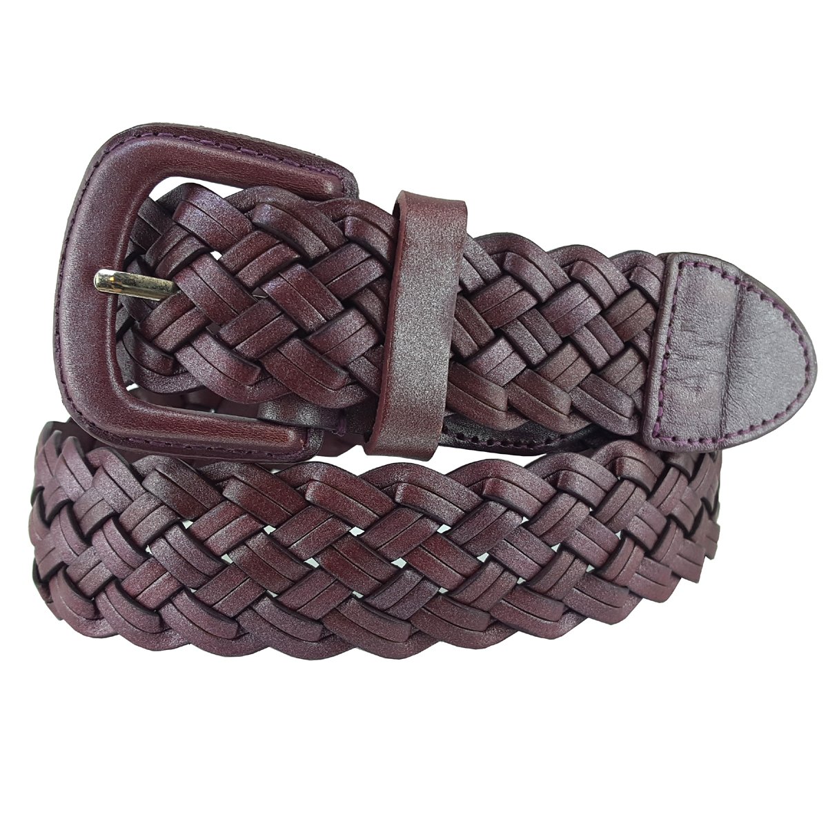 Hand Braided Genuine Leather Belt for Men - Stylish & Durable Fashion Accessory for Casual, Business & Outdoor Wear