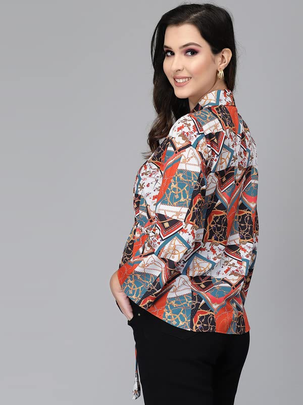 Selvia Women's Printed Casual Shirt - Stylish Floral Blouse for Everyday Wear | Perfect for Office, Outings & Spring Fashion