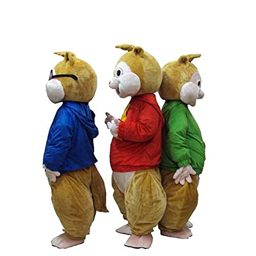 Alvin and The Chipmunks Mascot Costume - Alvin Cosplay Outfit for Anime Conventions & Theme Parties (Blue, Fits Height 168-180cm) - Perfect for Halloween, Cosplay Events & Character Performances