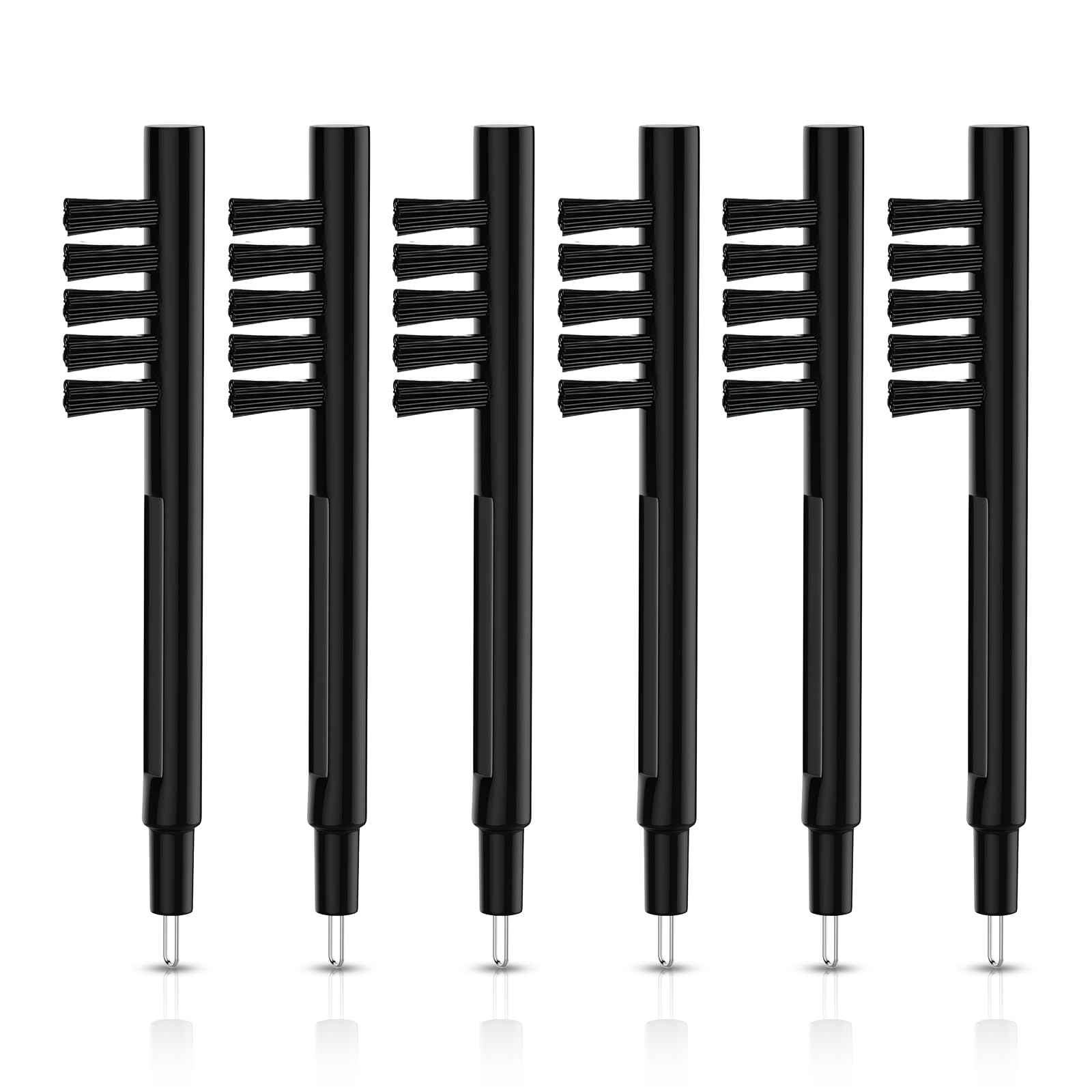 6-Piece Hearing Aid Cleaning Kit with Wax Loop, Magnet & Brushes - Durable Portable Cleaner Set for Hearing Amplifiers & Accessories | Perfect for Daily Maintenance & Travel Use