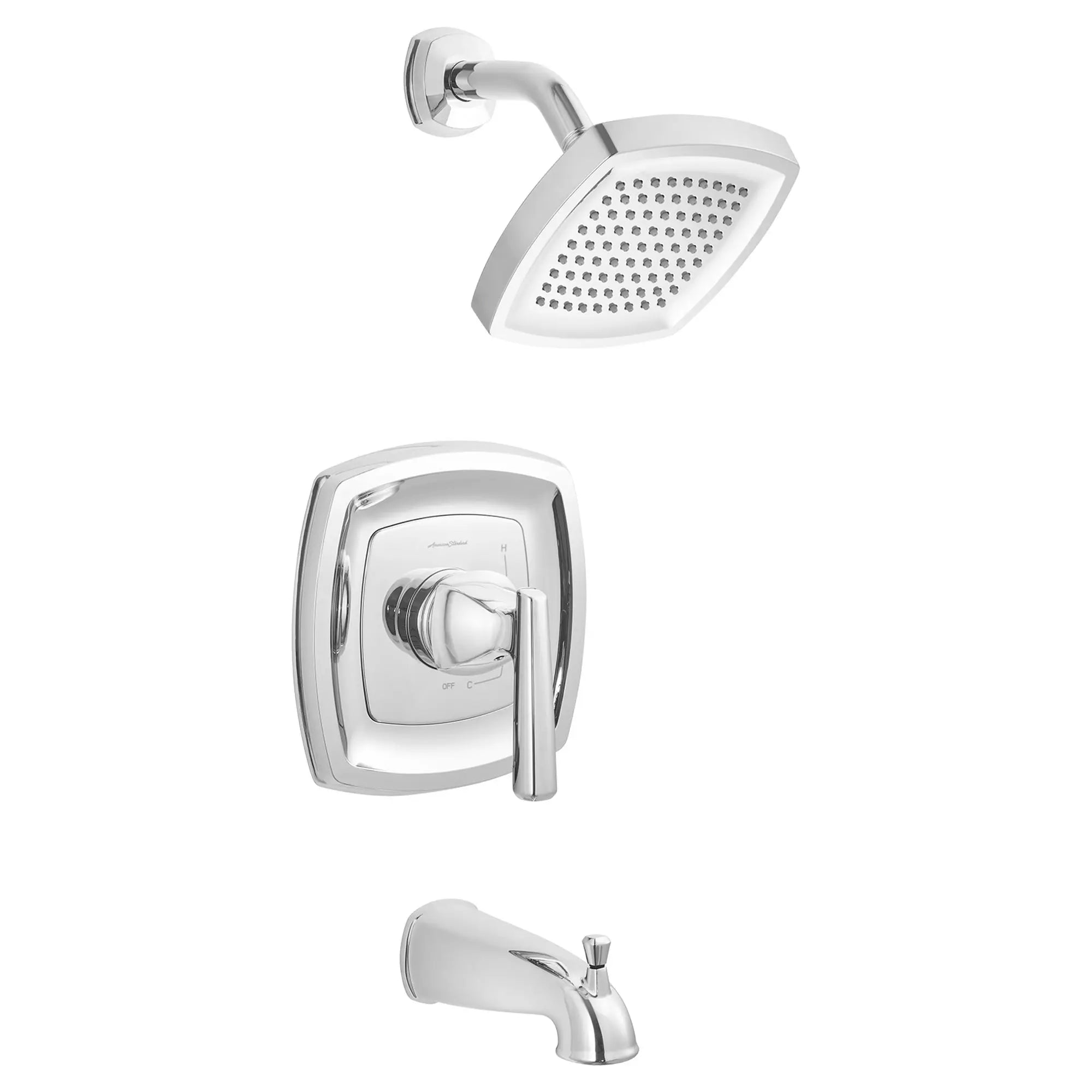 Edgemere 2.5 GPM Tub and Shower Trim Kit with Lever Handle - Chrome Bathroom Faucet Set for Modern Homes | Perfect for Bathroom Renovations & Upgrades