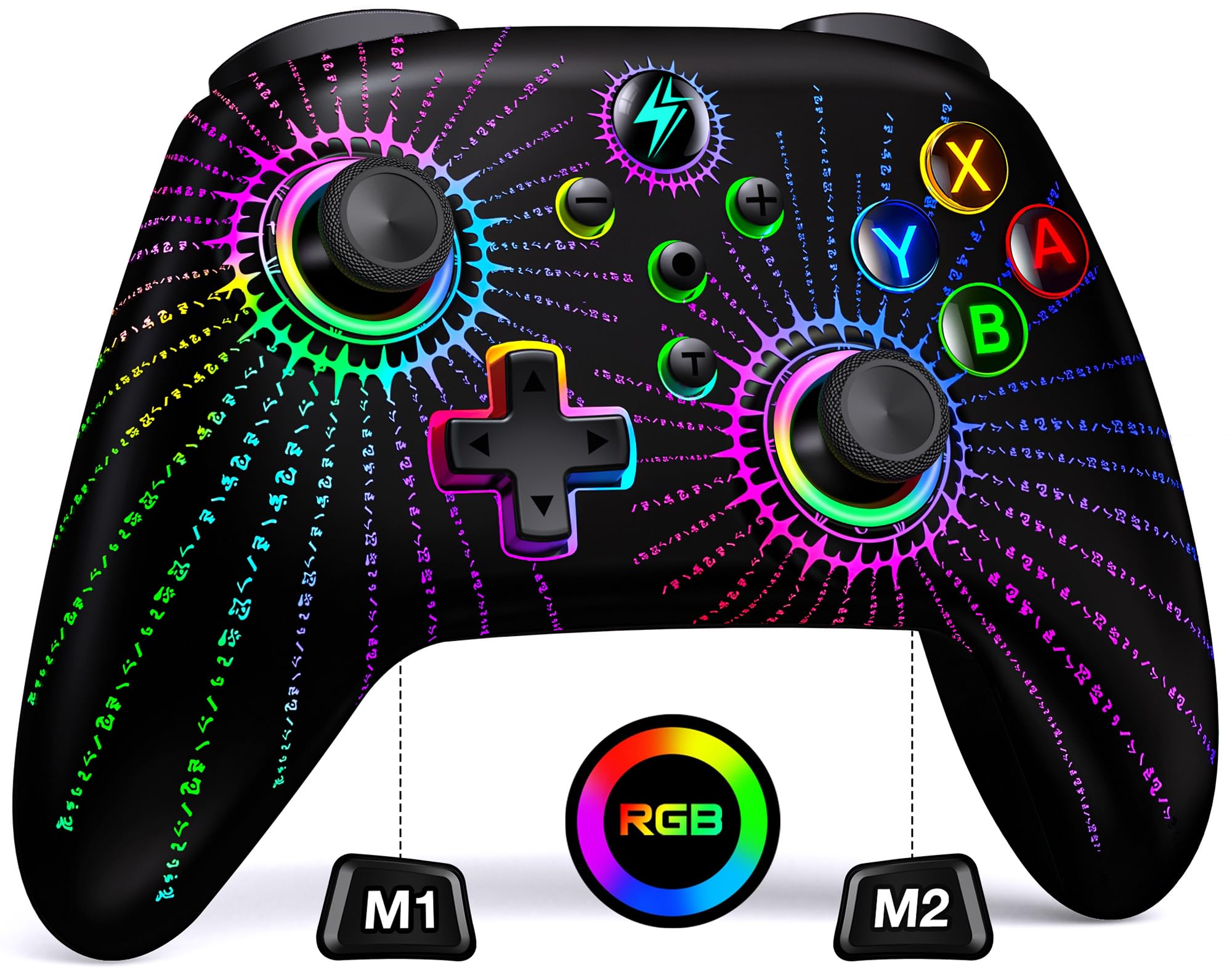 Wireless Pro Controller for Nintendo Switch/Switch Lite/Switch OLED - Compatible with iOS, Android & Windows PC - Programmable Macro, Turbo, Motion Control, Vibration & Wake Up Function - Perfect for Gaming, Streaming & Multiplayer Sessions