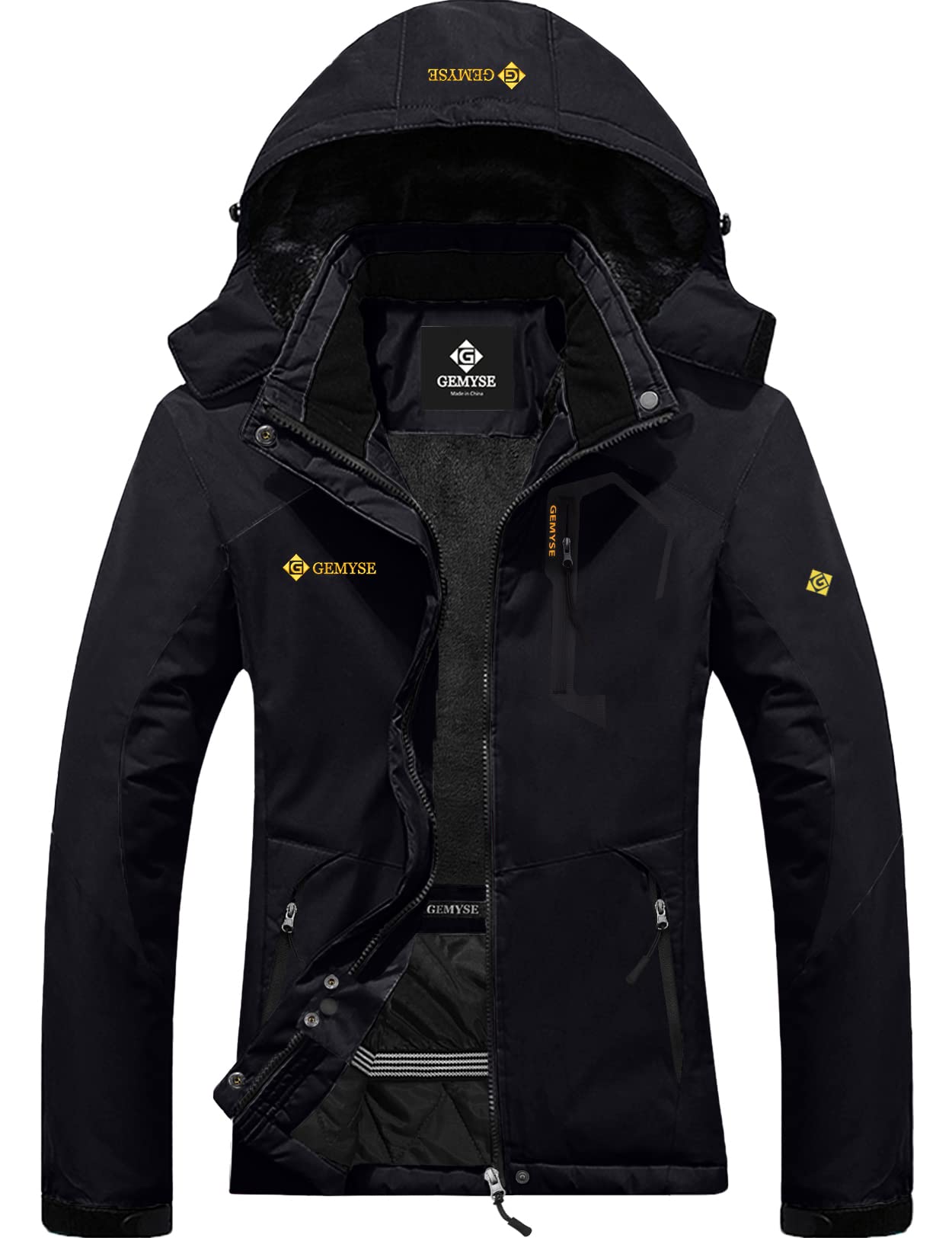 GEMYSE Women's Waterproof Ski Jacket - Windproof Winter Snow Coat for Hiking, Snowboarding & Outdoor Activities