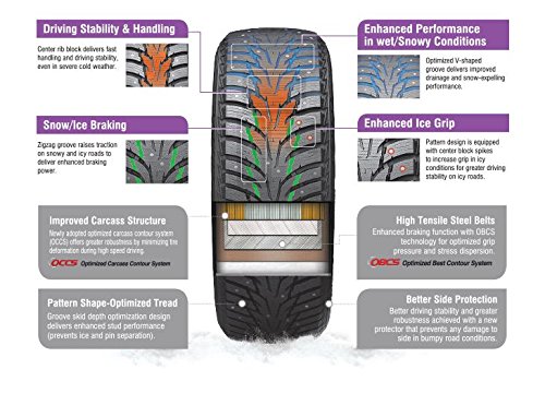 Nexen WIN-SPIKE Winter Radial Tire 225/60R16 102T - Premium Snow & Ice Traction for SUVs, Trucks & Sedans - Ideal for Harsh Winter Driving & Mountain Roads