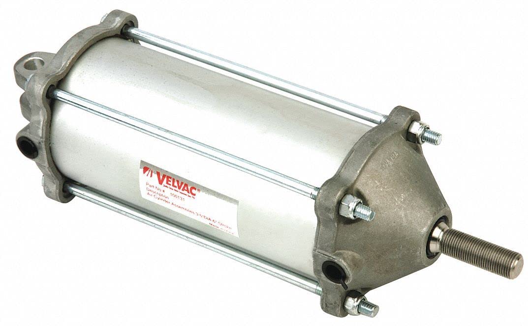 3-1/2 Inch Bore Air Cylinder with Clevis Mount - Pneumatic Actuator for Industrial Automation, Manufacturing Equipment & Heavy Machinery Applications