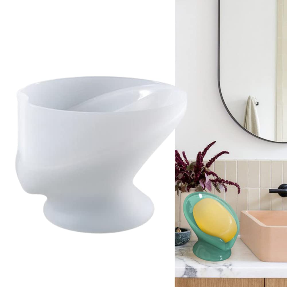 Self-Draining Resin Soap Dish Mold - Silicone Soap Holder Mould for DIY Creative Soap Making | Perfect for Bathroom, Shower & Kitchen Decor | Handmade Soap Box for Home Decoration & Gift Ideas