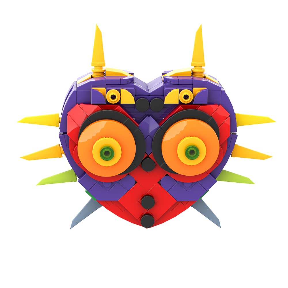 The Legend of Zelda: Majora's Mask Building Kit - 301-Piece BOTW Inspired Construction Set with Display Stand | Perfect Gift for Kids Ages 6-12 | Creative Building Toys for Home Decor, Gaming Room Display & Collector's Showcase
