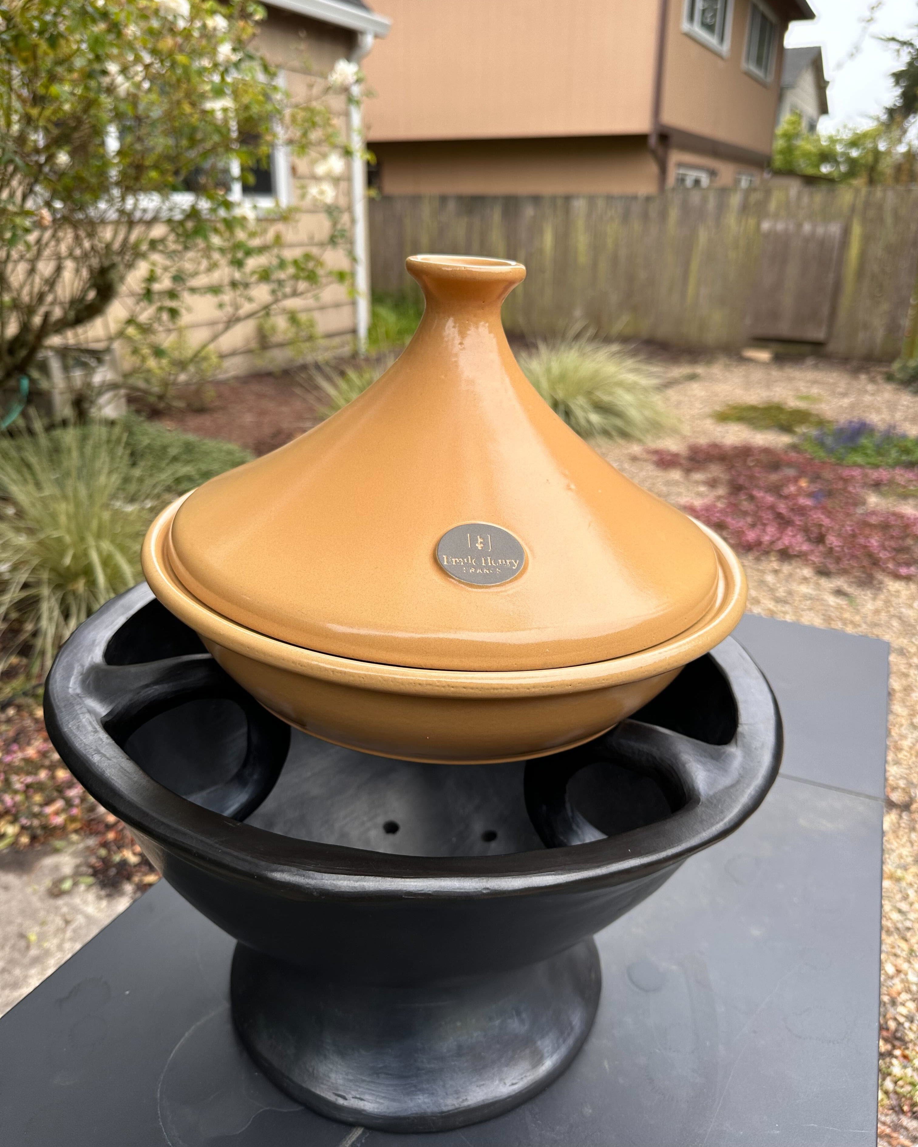 Premium Chamba Brazier - Medium Size, Authentic Mexican Clay Cookware for Traditional Stews & Tamales | Perfect for Outdoor Cooking & Authentic Mexican Cuisine