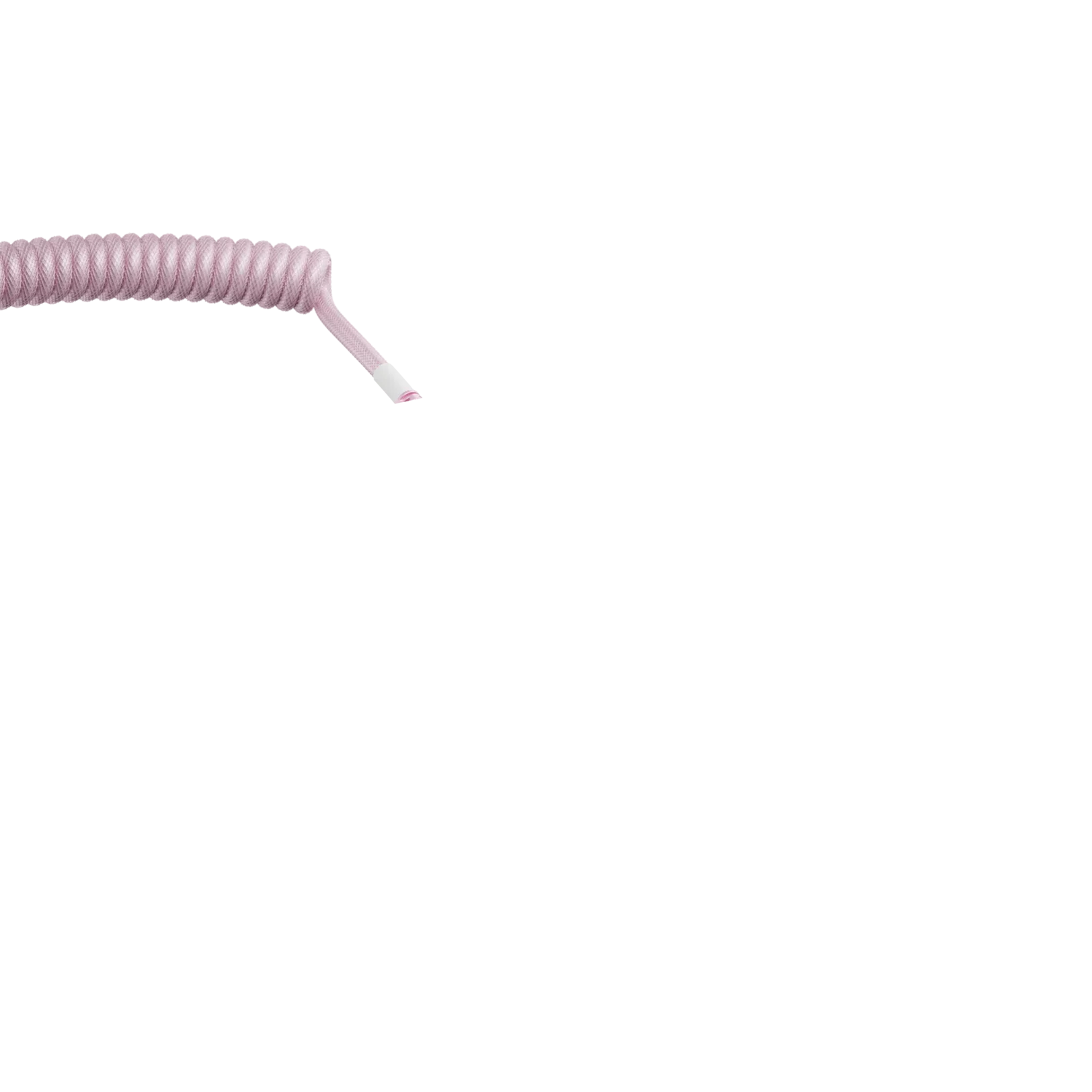 Glorious Coiled Cable Pixel Pink - Premium Braided USB Cable for Gaming, Mechanical Keyboards & Office Use