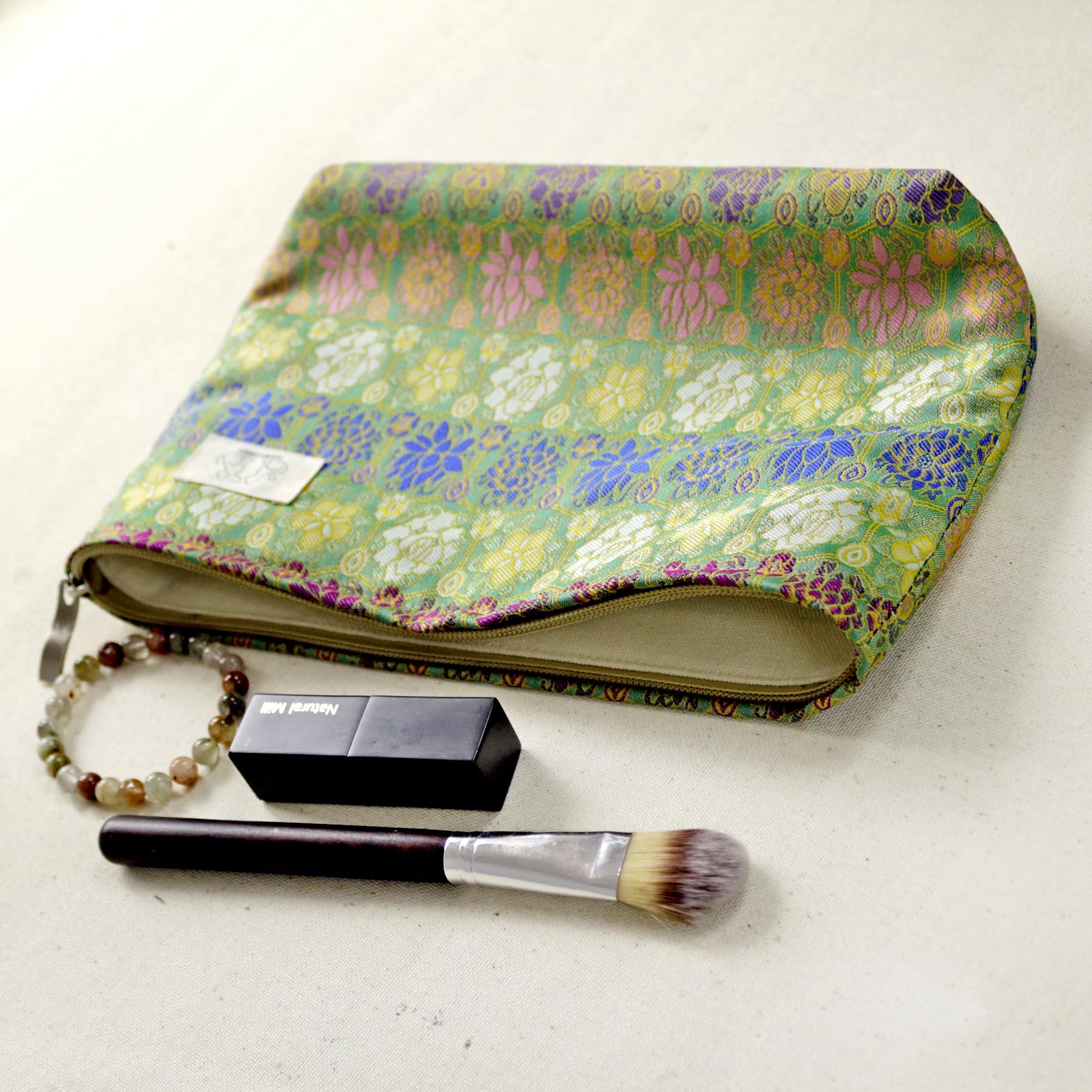 Bohemian Floral Makeup Bag for Travel - Cute Cosmetic Pouch with Large Capacity, Machine Washable Toiletry Organizer | Perfect for Vacation, Gym & Daily Use