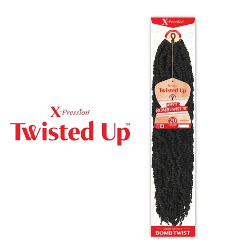 XPRESSION TWISTED UP WAVY BOMB TWIST 18