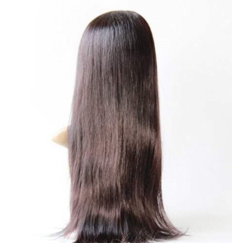 12 Inch Full Lace Human Hair Wigs with Baby Hair - Brazilian Virgin Remy Hair in Natural Straight #1B Off Black | Perfect for Daily Wear, Cosplay & Special Occasions